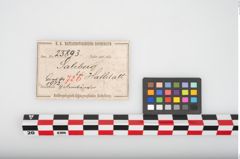 Etikett zu Bronzearmreif (NHMW-PRAE-025893)